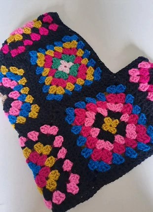 Cagoule granny fait main multicolore, brand: Fait Main, condition: Good, size: One size, €12.00, €13.30 includes Buyer Protection