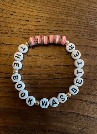 Bracelet fait main en plastique « The book was better », marque: Fait Main, état: Neuf avec étiquette, 4,50 €, 5,43 € Protection acheteurs incluse
