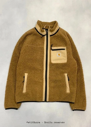 Veste Polaire Carhartt wip Sherpa Marron Prentis Liner Jacket zip Retro Mountain Vest - S #1063, brand: Carhartt, condition: Very good, size: S, €109.00, €115.15 includes Buyer Protection Pro