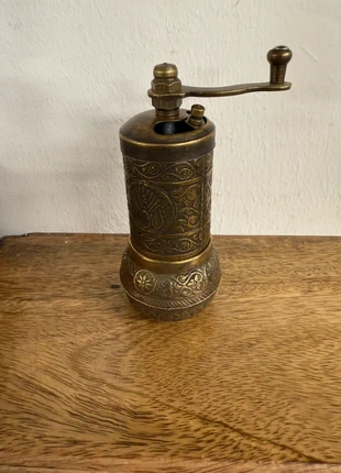 Antique Brass Turkish Coffee & Spice Grinder – Handcrafted Metal Mill 11cm, condition: New without tags, £7.00, £8.05 includes Buyer Protection Pro
