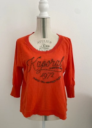 Pull Kaporal 1972 orange vif – Taille M – parfait état, look casual chic, marque: Kaporal, état: Très bon état, taille: M / 38 / 10, 13,00 €, 14,35 € Protection acheteurs incluse
