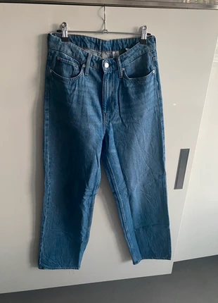 Denim jeans loose straight high waste jeans in 38, marque: H&M, état: Très bon état, taille: M / 38 / 10, 6,00 €, 7,00 € Protection acheteurs incluse