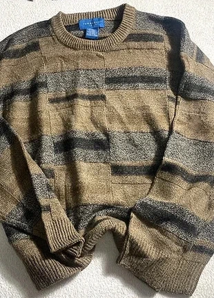 Pull vintage Towncraft motif abstrait marron gris (taille M) convient L, marque: Vintage Dressing, état: Très bon état, taille: M / 38 / 10, 42,90 €, 45,75 € Protection acheteurs (Pro) incluse