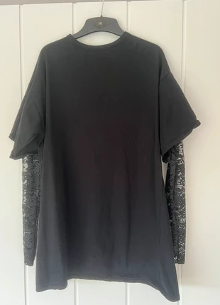 ASOS tshirt dress with lace sleeves, brand: ASOS, condition: Very good, size: S / 36 / 8, €2.00, €2.80 includes Buyer Protection
