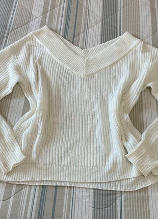 Maglione invernale morbido e caldo bianco scollo a V Only tg S, marca: ONLY, estado: Muito bom, tamanho: S / 36 / 8, €7.80, €8.89 inclui Proteção do Comprador