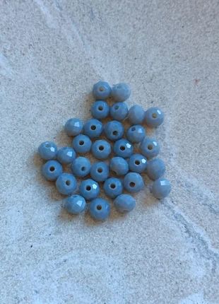 Fil de perles rondelles à facettes grises en verre 6x4mm - PGR3-21, staat: Nieuw met prijskaartje, € 2,30, € 3,12 inclusief Kopersbescherming Pro