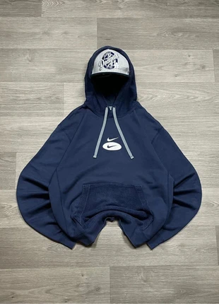 Sweat à capuche Nike double swoosh bleu marine taille S, brand: Nike, condition: Very good, size: M, €35.00, €37.45 includes Buyer Protection Pro