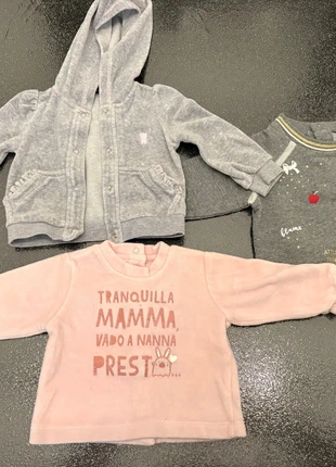 Felpe in ciniglia 0/6 mesi, marque: Original Marines, état: Très bon état, taille: 1-3 mois / 56 cm, 4,00 €, 4,90 € Protection acheteurs incluse