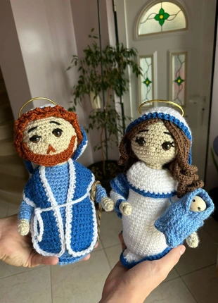 Maria e José em croché, merk: Natal., staat: Nieuw zonder prijskaartje, maat: Universeel, € 45,00, € 47,95 inclusief Kopersbescherming