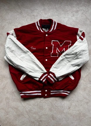Veste varsity rouge & blanc style universitaire USA (letterman jacket), marque: Vintage Dressing, état: Très bon état, taille: L, 34,90 €, 37,35 € Protection acheteurs incluse