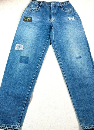 Magnifique Vintage Patch Denim 100% coton | Jean Frank Patrick vibes 90s| T40-42, marca: Vintage Dressing, estado: Muito bom, tamanho: XL / 42 / 14, €19.95, €21.65 inclui Proteção do Comprador