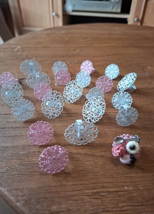 Lot de bagues ajustables, brand: pas de marque, condizioni: Nuovo con cartellino, €9.00, €10.15 include la Protezione acquisti