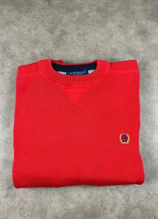 Pull Tommy Hilfiger homme taille L – rouge à col rond – logo couronne brodé sur la poitrine, marque: Tommy Hilfiger, état: Très bon état, taille: L, 23,00 €, 24,85 € Protection acheteurs incluse