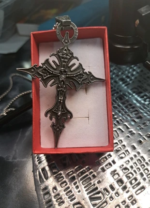 Huge gothic cross necklace, condition: New without tags, £5.00, £5.95 includes Buyer Protection