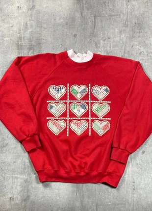 Sweat-shirt Rouge Cœur Vintage taille XL, brand: Vintage Dressing, condizioni: Buone, taglia: XL, €14.99, €16.44 include la Protezione acquisti Pro