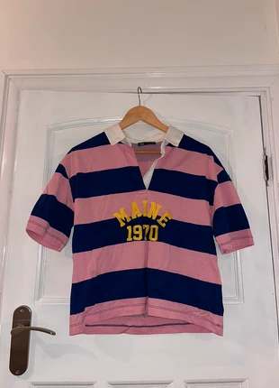 Rugby style T- shirt, brand: Zara, condition: Very good, size: S / UK 8-10, £3.00, £3.85 includes Buyer Protection