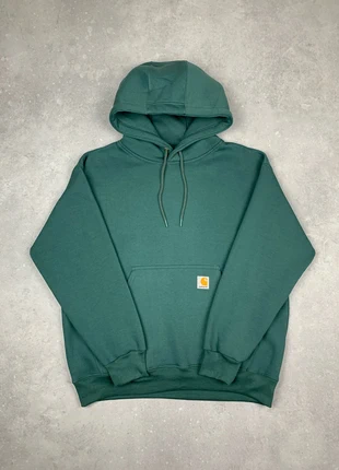 Pull/Sweat avec capuche Carhartt en couleur vert foncé en taille M neuf sans étiquette, brand: Carhartt, condizioni: Nuovo senza cartellino, taglia: M, €49.99, €53.19 include la Protezione acquisti