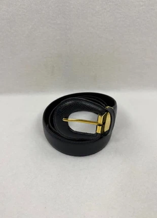 Ceinture vintage noire en cuir grainé – boucle dorée – taille 90 (FR), marke: Vintage Dressing, zustand: Sehr gut, größe: 90, 19,90 €, 21,60 € beinhaltet Vinted-Käuferschutz Pro