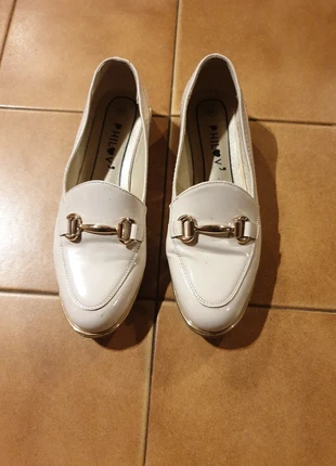 Mocassins femme - blanc cassé, marca: Philov, estado: Muito bom, tamanho: 38, €7.00, €8.05 inclui Proteção do Comprador