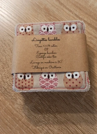 10 lingettes lavables, brand: Fait Main, condition: New with tags, €10.00, €11.20 includes Buyer Protection