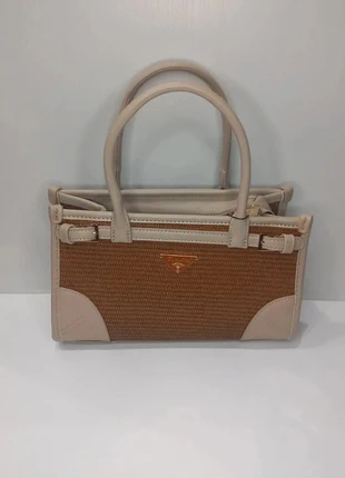 Sac à main Tom & Eva beige en similicuir et en tressé, brand: Tom & Eva, condition: New with tags, €18.99, €20.64 includes Buyer Protection