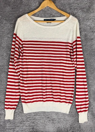 Pull en maille légère Ralph Lauren Sport rayé rouge/écru – taille L, marca: Ralph Lauren, estado: Muito bom, tamanho: L / 40 / 12, €30.00, €32.20 inclui Proteção do Comprador