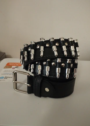 Cintura da donna/uomo in stile Gotico Punk Rock Street style con proettili, marque: Punk Rave, état: Très bon état, taille: 105 cm, 10,00 €, 11,20 € Protection acheteurs incluse