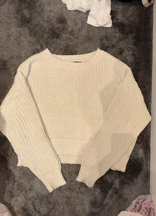 Pretty Little Thing Beige Knitted Jumper, brand: PrettyLittleThing, condition: Good, size: S / UK 8-10, £2.00, £2.80 includes Buyer Protection