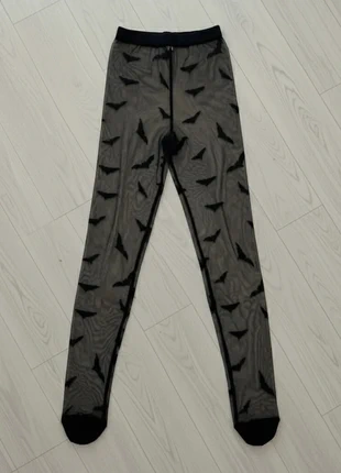 Vintage Collant Motifs Chauves-Souris Noir Translucide Y2K, brand: Vintage Dressing, condition: Very good, size: One size, €30.00, €32.20 includes Buyer Protection