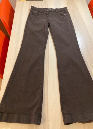 Pantalón y2k de campana y cintura baja vintage marron, marque: y2k, état: Neuf sans étiquette, taille: S / 36 / 8, 24,00 €, 25,90 € Protection acheteurs incluse