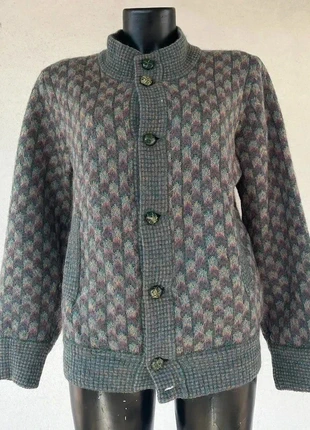 Cardigan vintage sui toni del grigio e verde, Made in Italy, marca: Bagarry, estado: Muito bom, tamanho: M / 38 / 10, €14.90, €16.35 inclui Proteção do Comprador