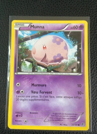 Munna 39/101 explosion plasma, marque: Pokémon, état: Bon état, 1,00 €, 1,75 € Protection acheteurs (Pro) incluse