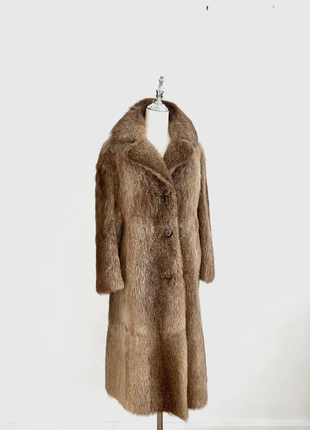 Vintage 1980s Fur Coat – Soft Camel Brown, Size M, marca: Vintage 1980s, estado: Muy bueno, tamaño: M / 38 / 10, 185,00 €, 194,95 € Protección al comprador incluida