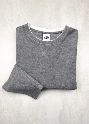 Sweat/pull sans capuche col rond gris Zara, Taille XL Femme, Très bon état, marke: Zara, zustand: Sehr gut, größe: XL / 42 / 14, 10,00 €, 11,20 € inklusive Vinted-Käuferschutz
