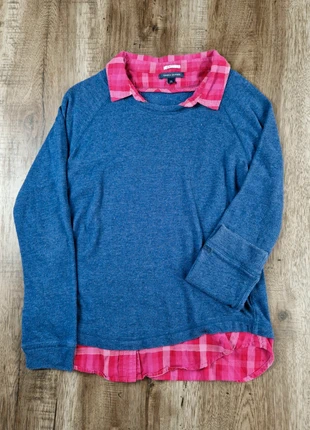 Pull chemise bleu et rose à carreaux Tommy Hilfiger taille S, brand: Tommy Hilfiger, condition: Very good, size: S / 36 / 8, €10.00, €11.20 includes Buyer Protection Pro