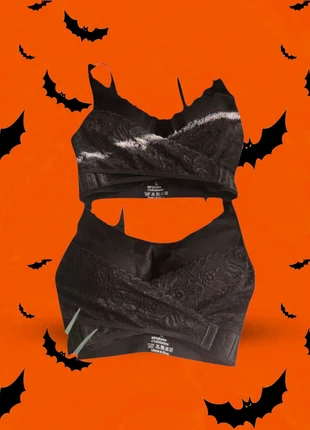 Lot de 2 brassières noires en dentelle – Taille L, marque: Je ne sais quoi, état: Très bon état, taille: L, 8,00 €, 9,10 € Protection acheteurs incluse