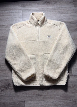 Polaire Dickies 1/4 zip crème logo brodé sherpa polyester homme - Taille S, marque: Dickies, état: Très bon état, taille: S, 50,00 €, 53,20 € Protection acheteurs incluse