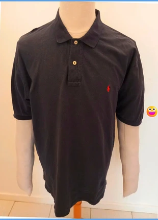 Polo Ralph Lauren vintage bleu marine logo brodé rouge pour homme taille XXL taille 8 - authentique, merk: Ralph Lauren, staat: Heel goed, maat: XXL, € 27,00, € 29,05 inclusief Kopersbescherming Pro