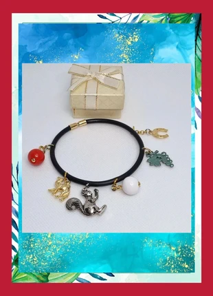 🍭Divina pulsera de caucho con figuras 💎 NUEVO, brand: Italian Style, condizioni: Nuovo senza cartellino, €14.00, €15.40 include la Protezione acquisti