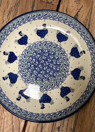 Bolesławiec śliczny talerz koguciki Unikat!, merk: BOLESLAWIEC, staat: Nieuw zonder prijskaartje, € 19,00, € 20,65 inclusief Kopersbescherming