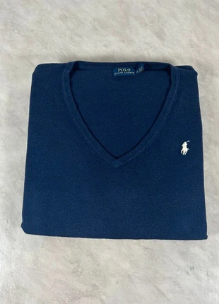 Ralph Lauren – Pull col V bleu marine homme M – Iconique, premium, laine/coton, intemporel Code 018N, marca: Ralph Lauren, estado: Muito bom, tamanho: M / 38 / 10, €29.00, €31.15 inclui Proteção do Comprador Pro