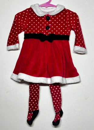 Vestitino natalizio con calzamaglia | 6 mesi| natale, condizioni: Buone, taglia: 3-6 mesi / 62 cm, €4.00, €4.90 include la Protezione acquisti