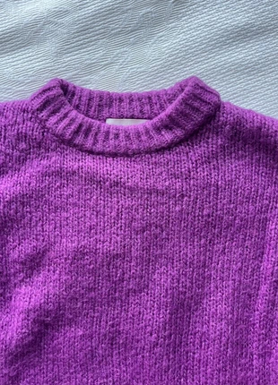 Paarse wollen trui, marque: H&M, état: Très bon état, taille: M / 38 / 10, 15,00 €, 16,45 € Protection acheteurs incluse