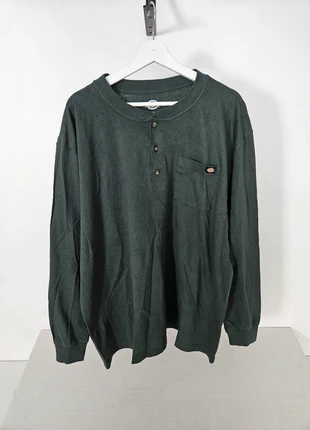 Dickies T-shirt hiver vert foncé manches longues coton épais col boutonné homme 2XL – excellent(n°19, marca: Dickies, estado: Muy bueno, tamaño: XXL, 15,00 €, 16,45 € Protección al comprador incluida