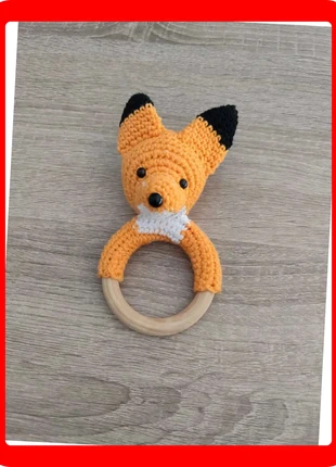 Hochet Renard en Bois Fait Main - Neuf - 4€, condition: Very good, size: One size, €4.00, €4.90 includes Buyer Protection Pro