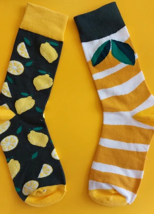 Une paire de chaussettes neuves citrons t.35 38, marque: Fantaisie, état: Neuf sans étiquette, taille: S | 35–38, 3,90 €, 4,80 € Protection acheteurs (Pro) incluse