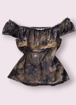 Top velato Y2k / Grunge, marca: y2k, estado: Nuevo sin etiquetas, tamaño: M / 38 / 10, 7,00 €, 8,05 € Protección al comprador incluida