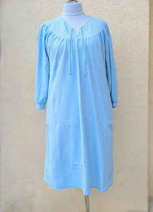 Chemise de nuit bleue fabriquée au Pays-Bas, Taille L/XL (46/48) Vintage années 2010, marque: Vintage Dressing, état: Très bon état, taille: XXXL / 46 / 18, 14,00 €, 15,40 € Protection acheteurs incluse