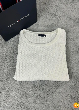 Sweat / Pull large Tommy Hilfiger Blanc - Taille S - Femme, marca: Tommy Hilfiger, estado: Muito bom, tamanho: S / 36 / 8, €19.99, €21.69 inclui Proteção do Comprador Pro