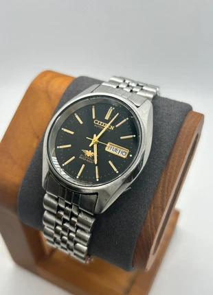 Citizen eagle automatic vintage which black dial and silver case and silver bracelet, brand: Citizen, condition: Very good, size: 30–38 mm, £65.00, £68.95 includes Buyer Protection Pro